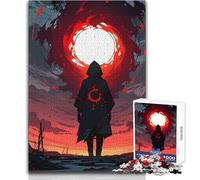 Itachi en Red Sky - Rompecabezas de 1000 Piezas para Adolescentes, Divertido Juego de Aprendizaje Mental, Regalo Festivo reflexivo, tamaño 38x52cm