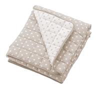 Italbaby Colcha para niños, Medida 110 x 150 cm, de algodón con Lunares Pardo. Fabricado en Italia