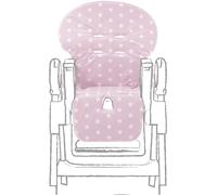 italbaby - Funda para trona de PVC, tamaño universal, fabricada en Italia, diseño de estrellas rosas