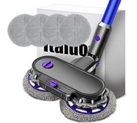 Italdos Cepillo de limpieza 3 en 1 compatible con Dyson V7, V8, V10, V11, V15 - Aspiración, lavado y pulido - 4 paños de microfibra, depósito de agua