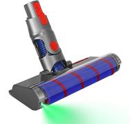 Italdos Cepillo Motorizado compatible para Dyson V10 V7 V8 V10 V11 V15 Cepillo Eléctrico Turbo a Rodillo con Cerdas Suaves para Parquet Baldosas con Luz LASER para Rincones Oscuros