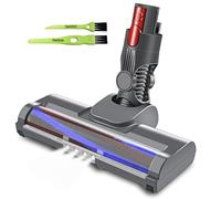 Italdos Cepillo Motorizado Eléctrico Compatible para Dyson V10 V11 V15 Rodillo Cerdas Suave Cepillo Compacto Alcanza Parte Estrecha, Apto para Todos Suelos Duro