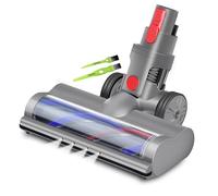 Italdos Cepillo motorizado eléctrico Turbo Compatible para Dyson V7 V8 V10 V11 V15 Desenganche rápido con Rodillo cerdas para Alfombra Suelo parqué, Azulejos con luz LED