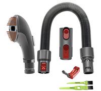 Italdos Cepillo para pelo de perro o gato compatible con Dyson V7 V8 V10 V11 V15 V6 Cepillo aspira pelo medio corto mascotas con adaptador tubo flexible y tope de botón de encendido