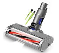 Italdos - Cepillo rotativo motorizado eléctrico Turbo Compatible con Dyson V6 DC58 DC59 DC61 DC62 con Rodillo de Pelo para Alfombra de Suelo Duro parquet Azulejos con luz LED