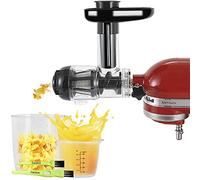 Italdos Extractor de zumo en frío compatible con KitchenAid, extractor de frutas y verduras, fácil de limpiar, alto rendimiento de zumo y pulpa más seca
