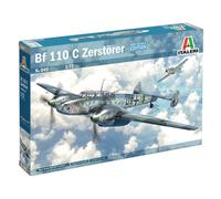 Italeri 0049 1:72 DT. BF-110 C-3/C-4 Zerstörer - modelismo, Kit, modelismo de pie, Manualidades, Hobby, encolado, Kit de plástico, Fiel al Detalle