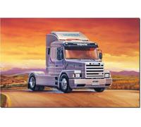 Italeri 0736 1:24 Scania T143 M500 Top Line - Maqueta de construcción, kit de construcción, construcción de modelos, manualidades, aficiones, pegar, juego de plástico detallado, multicolor, color