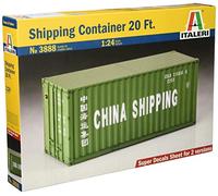 Italeri- 1:24 Shipping Container 20FT Italia Kit de Modelo, Color Gris (I3888)