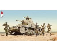 ITALERI 1/35 CARRO ARMADO M14/41 I SERIE CON INFANTERÍA ITALIANA