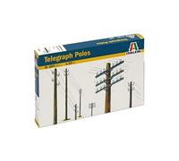 Italeri Telegraph Poles Kit Italia Modelo, Color Gris, Small (550404)