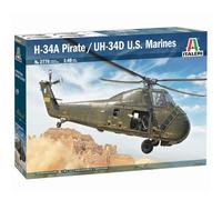 Italeri: Maqueta H-34A Pirate / UH-34D Marines de EE.UU. - 1:48