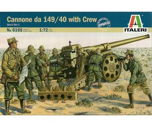 Italeri 1/72 (20mm) II Guerra Mundial Italiano Cannone Da 149/40 y Escuadrón