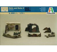 Italeri 1/72 (20mm) Kit Sin Montar Paredes y Ruinas II Segunda Guerra Mundial