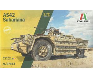Italeri 1/72 Camionetta AS42 Sahariana 20mm Kit Sin Pintar IT97044