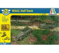 Italeri 1/72 M3A1 Half Track Kit De Ensamble Rápido 2 Piezas 20mm
