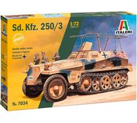 Italeri 1/72 Sd.Kfz. 250/3 with 3 Figures # 7034 (Importación USA)