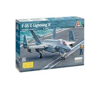 Italeri 1469 1:72 F-35C Lightning II - modelismo, Kit, modelismo de pie, Manualidades, Hobby, encolado, Kit de plástico, Fiel al Detalle, Kit Militar