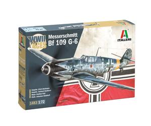 Italeri 1483 Bf 109 G-2/G-6 WWII Aces 1:72 Scale Plastic Model (Importación USA)