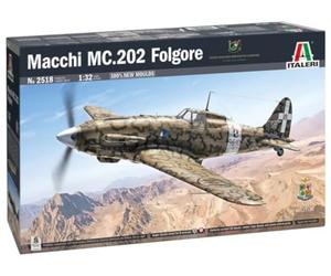Italeri 2518 1:32 Macchi MC. 202 - modelismo, Kit, modelismo de pie, Manualidades, Hobby, Pegado, Kit de plástico, Aviones Militares