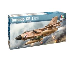 Italeri 2521 1:32 Tornado GR.1 Desert Storm - modelismo, kit de montaje, modelismo estático, manualidades, hobby, pegado, kit de plástico, detallado, sin pintar