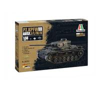 Italeri 25757 1:56 Pz.Kpfw. III AUSF. J/L/M/N - modelismo, Kit, maqueta, Manualidades, Hobby, Pegar, Kit de plástico, detallado, Kit Militar, Tanque 1:56