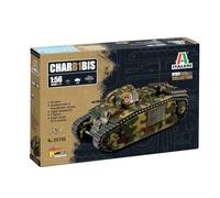 Italeri 25766 1:56 Char B1 bis - modelismo, Kit, modelismo de pie, Manualidades, Hobby, Pegar, Kit de plástico, detallado, Kit Militar, Tanque 1:56