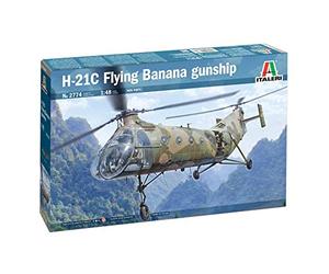 Italeri 2774S 1:48 H-21C Flying Banana Gunship-modelismo, Modelo de Suelo, Hobby, Pegado, Kit de plástico, detallado, Multicolor