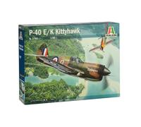 Italeri 2795S 2795S-1:48 P-40E/K - Maqueta de Kitty Hawk para Montar (construcción de Modelos, Manualidades, aficiones, Pegatinas, Kit de Montaje de plástico, sin lacar)