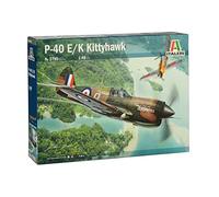 Italeri 2795S 2795S-1:48 P-40E/K - Maqueta de Kitty Hawk para Montar (construcción de Modelos, Manualidades, aficiones, Pegatinas, Kit de Montaje de plástico, sin lacar)
