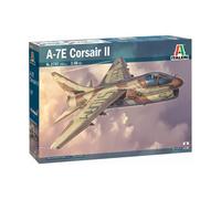 Italeri Italeri-A-7E 1:48 A-7E Corsair II, réplica Fiel, modelismo, Manualidades, aficiones, Pegar, Kit plástico, Montaje, Color Azul Marino, pequeño (2797S)