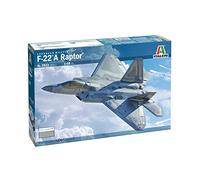Italeri 2822 1:48 US F - 22A Raptor - modelismo, Kit, Modelo de Suelo, Hobby, Pegado, Kit de plástico, detallado, Grey, IT2822