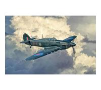 Italeri 2828 1:48 Hurricane MK.II C - modelismo, Kit, Modelo de Suelo, Hobby, Pegamento, Kit de plástico, detallado, Gris