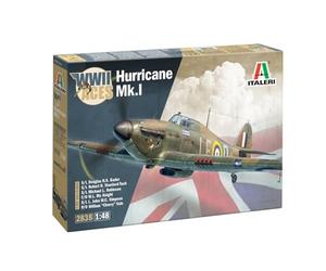 Italeri 2838 1:48 Hurricane MK 1 Aces - reproducción Fiel, modelismo, Kit de plastico, Manualidades, Hobby, Pegar, modelismo, ensamblar, sin Pintar