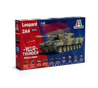 Italeri 35106 1:35 Leopard 2 A4 War Thunder - reproducción Fiel, modelismo, Kit de plástico, Manualidades, Hobby, Pegar, maquetas, ensamblar, sin Pintar
