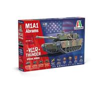 Italeri 35108 1:35 M1A1 Abrams War Thunder - réplica Fiel, modelismo, Kit de plástico, Manualidades, Hobby, encolado, modelismo, ensamblaje, sin Pintar, Militar