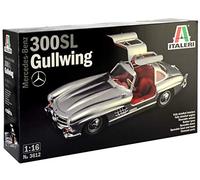 Italeri 3612S - 1:16 Mercedes-Benz 300 SL Gullwing, maqueta, construcción de Modelos, Manualidades, aficiones, Pegado, Kit de plástico, Color Plateado, zzzz-s