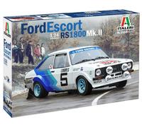 Italeri Lancia Ford Escort MK.II 1:24, Color jardín Blanco/opulento, 165mm Length (3655)