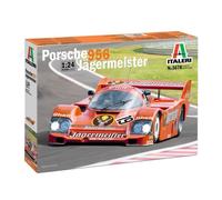 Italeri 3678 Porsche 956 Jagermeister, scala 1:24, Plastic Model Kit/Modello in