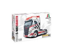 Italeri 3976 Iveco S-Way Abarth, Escala 1:24, Plastic Model Kit/Modelo de plástico para Montar