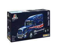 Italeri 3982S 1:24 Tractor Volvo VN 780 (3 Ejes) -réplica Fiel, modelismo, Hobby, encolado, Kit de plástico, Montaje, Color Silver (3892) (510003892)