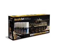 ITALERI 433AP CONJUNTO DE PINTURAS DE LA SEGUNDA GUERRA MUNDIAL EJÉRCITO ALEMÁN