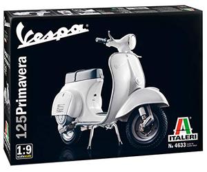 ITALERI 4633S 1:9 Vespa 125 "Primavera" - réplica fiel, modelismo, hobby, encolado, kit de plástico, montaje