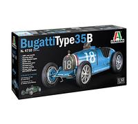 Italeri 4710S 1:12 Bugatti Type 35B - modelismo, Kit, Modelo de Suelo, Hobby, Pegar, Kit de plástico, detallado, sin Pintar