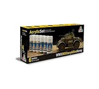 Italeri 510000440 - Conjunto de Colores para los Modelos Pintura, la razón: Las Tropas aliadas, la Segunda Guerra Mundial