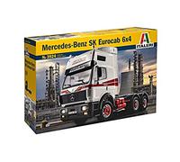 Italeri 1:24, Mercedes Benz SK Eurocab 6x4, Color Plateado, Dimensione Modello: 27 cm. (510003924)