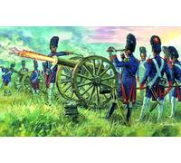 French Imperial Guardia Artillery Figura Plástico Kit 1:72 Modelo Italeri