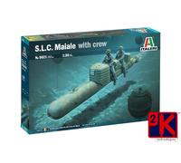 Italeri 5621 S.L.C. MAIALE Con Tripulación Kit Plástico 1/35 Escala T48