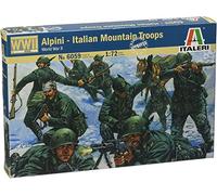 Italeri 6059 1:72 WW2 Infantería de Montaña Italiana Alpini-modelismo, Modelo de Suelo, Hobby, Pegado, Kit de plástico, detallado, Color Silver