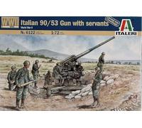 Italeri 6122S - Segundo Primera La Primera Guerra Mundial Talian 90/53 Pistola con funcionarios
